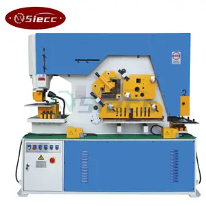 Q35Y Series Hydraulic Iron Worker Machine Combined Punching And Shearing Machine 65T - 315T Ironworker Round Bar Cutting