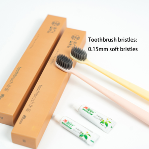 Cepillo de dientes desechable para hotel, venta al por mayor, logotipo personalizado, respetuoso con el medio ambiente, mango de PP, kit de viaje con juego de pasta de dientes - Product Image 6