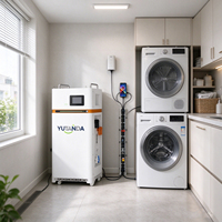Batterie solaire empilable YUTANDA 16 kWh LiFePO4 51,2 V 12 000 cycles 15 kW pour stockage d'énergie résidentiel complet