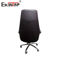 Mobilier de bureau Ekintop Manufacture à dossier haut pour bureau de direction Chaise de bureau ergonomique rotative en cuir, pivotante et réglable