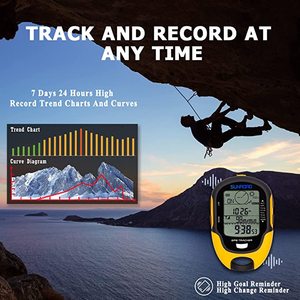 Irtifa ön uyarı hatırlatmak pusula kronometre spor GPS dijital altimetre barometre hava Forcast pedometre - Product Image 3