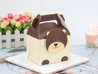 Boîtes à cadeaux pour animaux mignons, boîtes cadeaux en papier portables pour les bonbons et friandises d'anniversaire des enfants, boîte à friandises personnalisée, vente en gros disponible