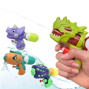 New wholesale cheap children plastic summer outdoor gift small cute cartoon animal splash pressure spray water gun toy for kids