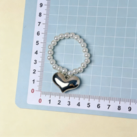 Großhandel Herz-Schleife Halskette 17cm Puppen-Anhänger Perlenkette für Labubu Generation 123