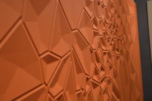 กระดานไฟร์วอลล์กันน้ำศิลปะแกะสลัก3D แบบกำหนดเอง; พื้นหลังทีวีห้องนอนบ้านตกแต่งผนังภายใน - Product Image 5