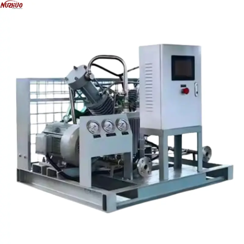 NUZHUO Efficient Filling Oxygen Machine For PSA Plant O2 N2 Self-lubricating Oil Free Booster Compressor