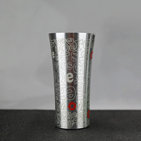 Tasse en aluminium jetable en gros 12oz recycler tasse métal 350ml aluminium bière tasse couleur changeante tasse avec boisson froide