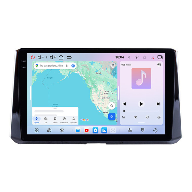 10 Inch Wireless Carplay GPS Navigation Android Radio 2 Din Car Screen 4+64GB Head Unit for Toyota Corolla 2019-2024 WIFI DSP