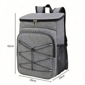 Beer Can Large Capacity Portable Waterproof Fresh-Keeping Thick Aluminum Foil Outdoor Insulation Picnic Ice <b>Cooler</b> Bag <b>Backpack</b> - Product Image 2
