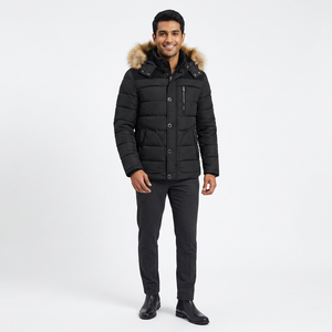 Veste coupe-vent pour homme pour le snowboard et le ski, imperméable, en toile, col montant, parka à capuche - Product Image 1