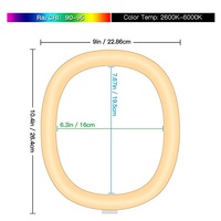 Trépied de photographie de bureau à gradation de 10 pouces, lumière de remplissage led beauté Tik Tok live anneau de téléphone portable