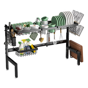 Escurridor de Platos Extensible para Fregadero, Organizador Ajustable de Acero Inoxidable para Encimera de Cocina, Almacenamiento para Fregadero Doméstico - Product Image 5