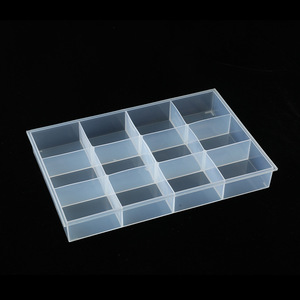Transparent 12-Compartment Desktop Storage Box Open-Top Jewelry Organizer For Daily Necessities Display Tray - Product Image 2