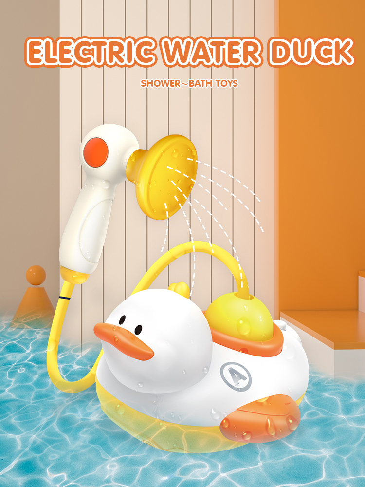 HUADA — jouets de bain pour bébés, baignoire d'eau, jeu de canard électrique, cadeau pour enfants en bas âge, ensemble de pomme de douche Portable, 2022