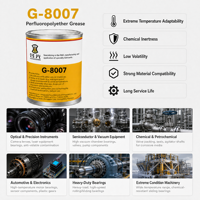 Grasa Semifluida Bombable G-8007 PFPE NLGI 1 -65~250 Baja Evaporación Resistente a Químicos HANGUANG 1KG para Rodamientos Automatizados
