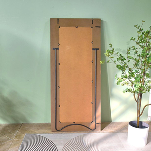 Wholesale Large Rustic Eco-friendly Natural Color Mdf Wooden Frame <b>Decorative</b> <b>Wall</b> Mounted Floor <b>Mirror</b> for Home - Product Image 6
