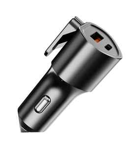 Chargeur de voiture rapide USB-C PD en alliage de zinc <span class=keywords><strong>Mentel</strong></span> 51W 55.5W pour téléphones mobiles S25/S24/S23/S22 Ultra - Product Image 1