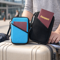 Porta Pasaportes con Logotipo Personalizado, Cartera de Viaje Personalizada, Organizador de Documentos para Viajes de Negocios y al Aeropuerto