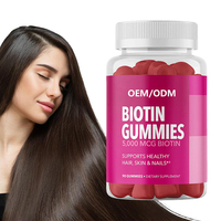 Gummies de biotine et collagène OEM : Complexe de vitamines et minéraux pour la beauté des cheveux et des ongles, complément pour adultes et femmes enceintes (2)