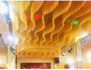 Moka pour rideaux de plafond en fil double couche et décoration de rideaux pour décorations de mariage et de fête romantiques <span class=keywords><strong>Origine</strong></span> Chine - Product Image 4