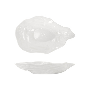 Minimalist Hotel Premium Creative Sashimi Présentation Unique Haut de Gamme De Forme Irrégulière Fruits De Mer Salade De Fruits <span class=keywords><strong>Plateau</strong></span> En Céramique - Product Image 4