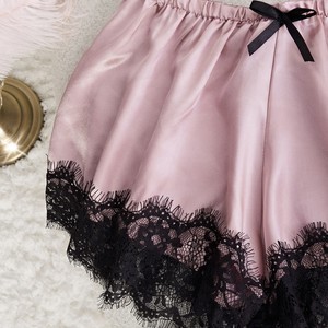 European and American sexy women's sleepwear <b>set</b>, <b>suspender</b> shorts, three-piece <b>set</b>, plus size loungewear/pajamas - Product Image 4