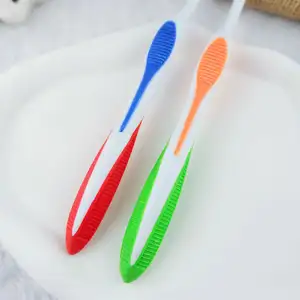 OEM/ODM Colorful Toothbrush Multi-direction Soft Bristles Toothbrush Tongue Massage Adult Toothbrush