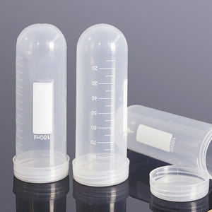 Laboratório Fornecedor Estéril Plástico Descartável <span class=keywords><strong>100mL</strong></span> Tubo Centrífuga Fundo Redondo com Tampa Parafuso - Product Image 1
