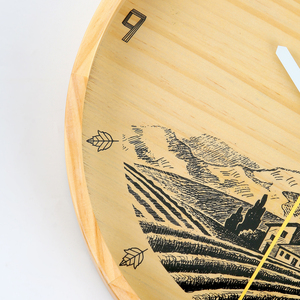 Chất Lượng Cao Bằng Gỗ Trang Trí Vòng Đồng Hồ Treo Tường Hiện Đại Đồng Hồ Treo Tường Phòng Khách - Product Image 2