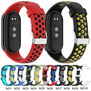Bracelets de montre intelligente en silicone caoutchouc multicolores tendance pour Xiaomi <span class=keywords><strong>Mi</strong></span> <span class=keywords><strong>Band</strong></span> 8 9, pour hommes et femmes - Product Image 2