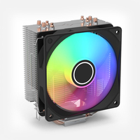 Radiador de CPU de doble torre con 6 tubos de calor, enfriador RGB para jugadores DBF120