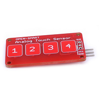 Module de capteur tactile analogique capacitif 4 canaux OPEN-SMART pour Arduino