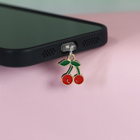 Bouchon anti-poussière pour téléphone, type C et haut-parleur, personnalisable, avec motif dessin animé et strass, pour port de charge USB, vente en gros