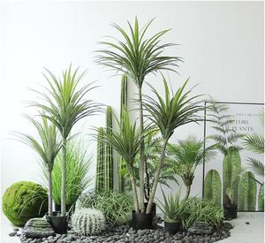 Fondo de Planta Artificial, Flores Artificiales a Granel, Vegetación Artificial, Edificios de Jardín <span class=keywords><strong>en</strong></span> Miniatura, Hojas Colgantes Artificiales - Product Image 1