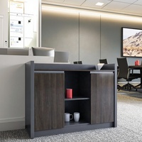 Buffet de rangement moderne en bois armoire à thé bureau de gros salle de conférence armoire de réception pour les pauses café ou thé de l'après-midi