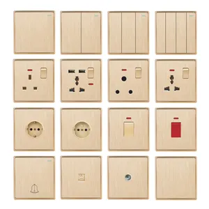 Hot sale high quality wall outlet and led light switch dimmer with red indicator