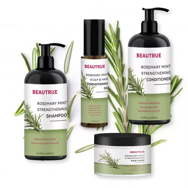 Rosemary Mint Hair Care Kit for Hair Growth Nourishing Smoothing Peppermint Shampoo and Conditioner