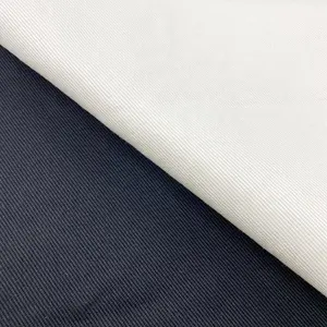 350g/m² Hochwertiger gewebter, glatt gefärbter, weißer, schwarzer Twill-Stoff aus 100% Baumwolle für Männer Chino hosen