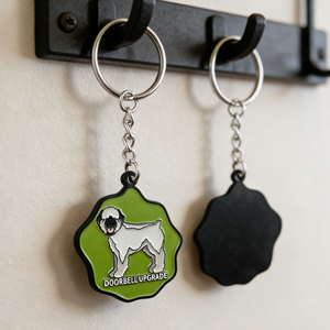 Cartoon Dog Irregular Shape Zinc Alloy UV Printing Custom Logo Soft Enamel Keychain Promotional Gift Pet Lover Souvenir