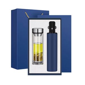 Ensemble cadeau de <span class=keywords><strong>parapluie</strong></span> et bouteille isotherme en acier inoxydable de haute qualité avec affichage de la température pour la remise des diplômes, Thanksgiving, Noël - Affaires - Product Image 1