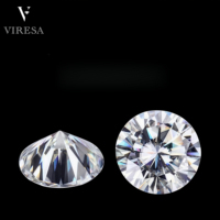 Toptan DEF/GH renk 3.0mm-15mm VVS Certificate belgesi ile elmas test Moissanite taşlar geçmek serbest moissanit taşlar