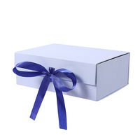 Boîte cadeau magnétique de luxe avec Logo personnalisé, pliable, plate et noire pour l'emballage de chaussures et de vêtements