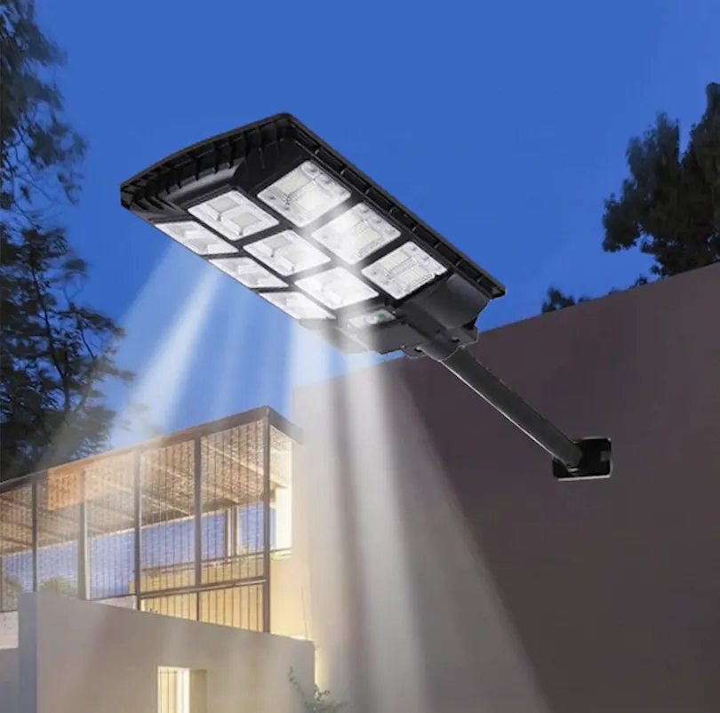 SUOLUN парковочное освещение на солнечной батарее Ip65 водонепроницаемое уличное 400 Вт 500 Вт 800 Вт 1000 Вт встроенное светодиодное уличное освещение все в одном