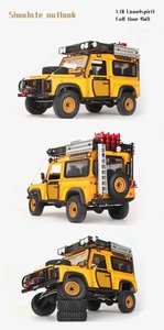 D1RC D90 Defender Camel Trophy V2, Camioneta Todoterreno RC a Escala 1/10, DS275 4WD, Auto Eléctrico Todoterreno de Grado Hobby para Adultos - Product Image 5