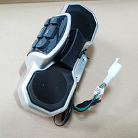Radio FM audio pour moto, AUX USB carte TF - Compatible AUX in, affichage, lecteur de musique MP3, haut-parleur stéréo étanche MT487