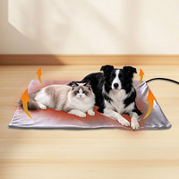 Tapis chauffant pour animaux de compagnie avec doublure amovible et lavable, cordon anti-morsure imperméable, coussin chauffant électrique pour l'hiver