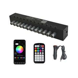 9W RGB 12 đèn Led sao băng/ứng dụng điều khiển sợi quang động cơ đầy màu sắc chụp Sao sợi quang sao băng Bộ dụng cụ cho xe nhà mái trần - Product Image 1