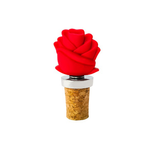 Red Rose Cork Bottle Stopper Wine Sealing Stoppers For Wine Bottles - Product Image 1