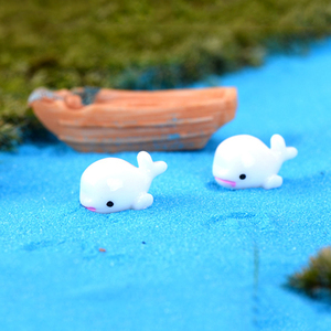 Mini figurines de dauphins en résine mignonnes pour décorations paysagères, miniatures d'animaux marins, breloques, ornements, accessoires de bricolage - Product Image 4