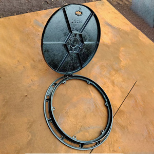 Cubiertas <span class=keywords><strong>de</strong></span> alcantarilla <span class=keywords><strong>de</strong></span> <span class=keywords><strong>hierro</strong></span> fundido <span class=keywords><strong>de</strong></span> grado profesional Diseño redondo duradero con estructura <span class=keywords><strong>de</strong></span> marco Producto <span class=keywords><strong>de</strong></span> servicios <span class=keywords><strong>de</strong></span> fundición - Product Image 1